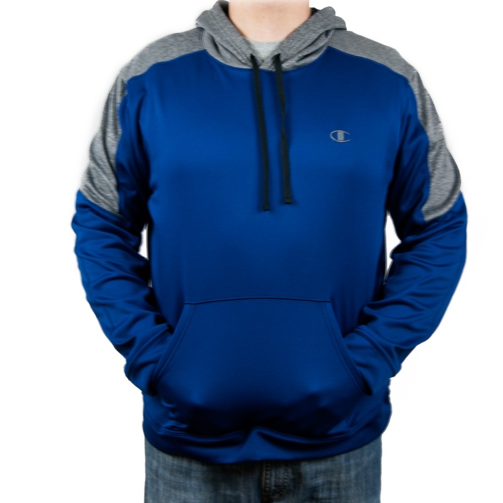 Champion hoodie Duofold Blue gray Size XL